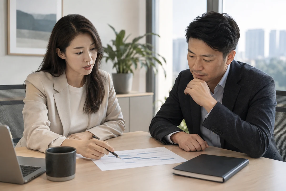 Illustration générée par IA du processus de recrutement